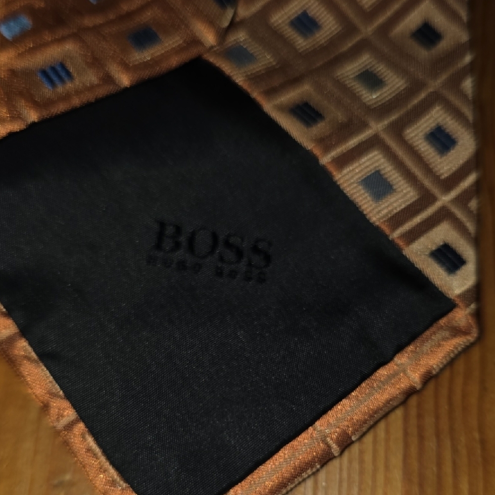 BOSS Orange Patterned Tie - Picture 2 of 8